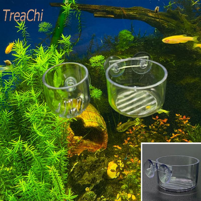 Aquarium Decoration Hanging Fish Tank Planting Jar Cup Aquarium Accessories Mini Crystal Glass Pot Polka Water Potting