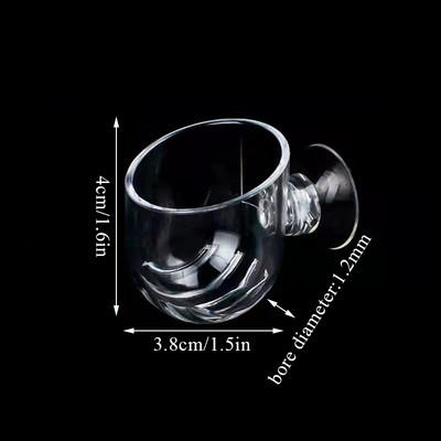 Akvariumo puošmena Kabantis žuvų rezervuaras, sodinimas, stiklainis Puodelis Akvariumo priedai Mini krištolinis stiklinis puodas Polka vandens vazonas