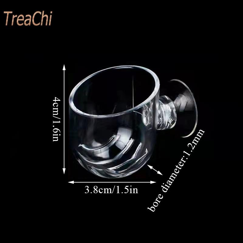 Akvariumo puošmena Kabantis žuvų rezervuaras, sodinimas, stiklainis Puodelis Akvariumo priedai Mini krištolinis stiklinis puodas Polka vandens vazonas