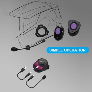 OPENEAR T60 Мотоциклетна каска Bluetooth слушалка Костна проводимост Безжични слушалки Слушалки с микрофон Високоговорител за каска