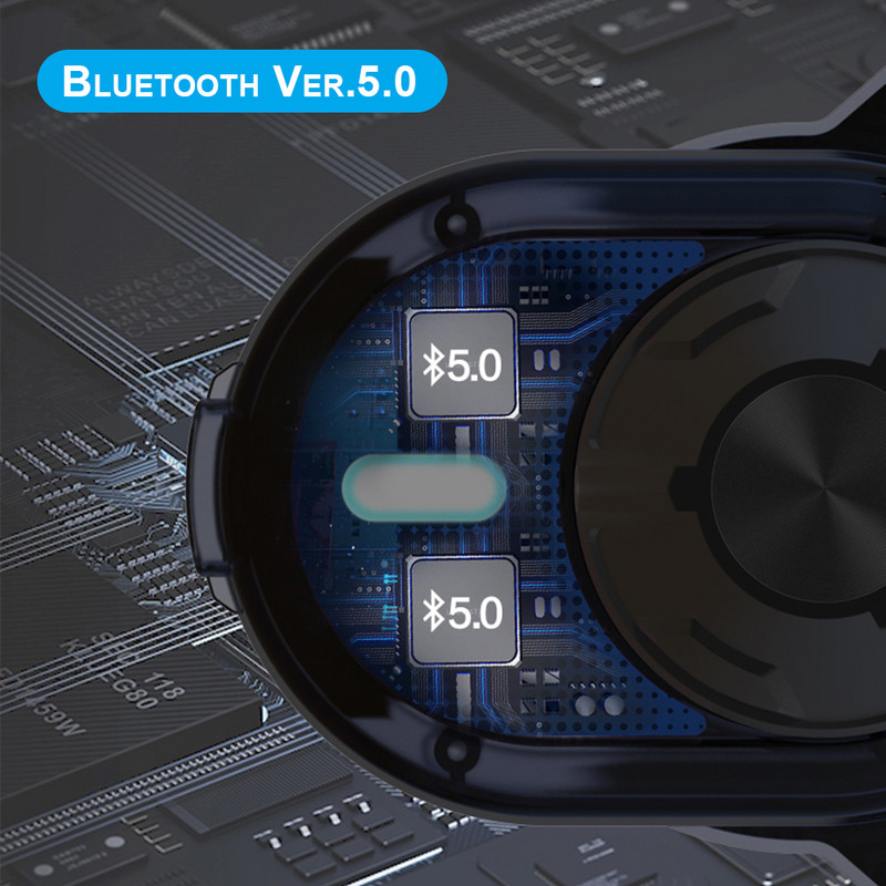 OPENEAR T60 motociklo šalmas „Bluetooth“ ausinės „Bone Conduction“ belaidės ausinės ausinės su mikrofono šalmo garsiakalbiu