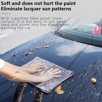 2023 Кърпа за автомивка Микрофибърна супер абсорбираща кърпа за автоматично почистване Ултра мека грижа за автомобила Кърпи за сушене Парцали за почистване
