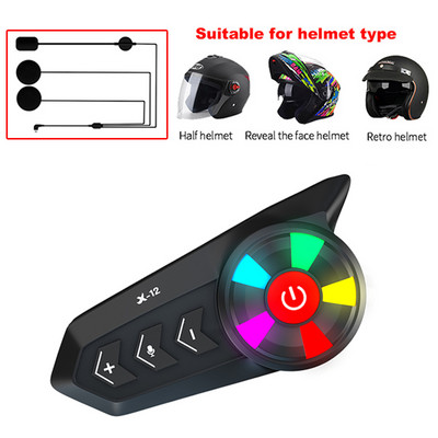 Motociklistička kaciga Bluetooth slušalica Moto Vodootporna Bežična Handsfree Glazba Zvučnik Automatski odgovor Stereo Za vozače utrka Skijanje