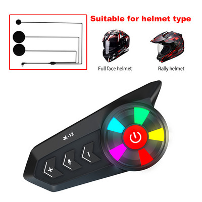 Motociklistička kaciga Bluetooth slušalica Moto Vodootporna Bežična Handsfree Glazba Zvučnik Automatski odgovor Stereo Za vozače utrka Skijanje