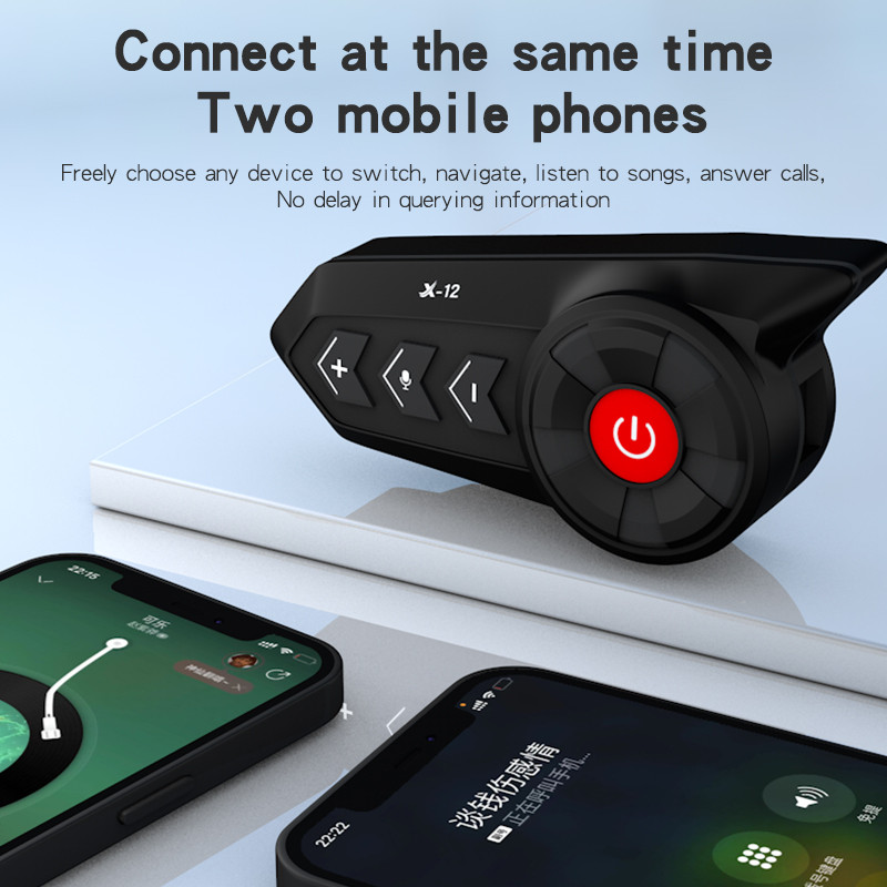 Motociklistička kaciga Bluetooth slušalica Moto Vodootporna Bežična Handsfree Glazba Zvučnik Automatski odgovor Stereo Za vozače utrka Skijanje