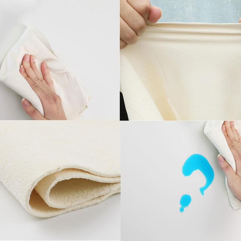 Automašīnu tīrīšanas lupatiņa Aitādas ādas tīrīšanas dvieļi, īpaši uzsūcoši, bez skrāpējumiem, automašīnu mazgāšanas lupatiņa bez svītrām un spoguļa spīduma