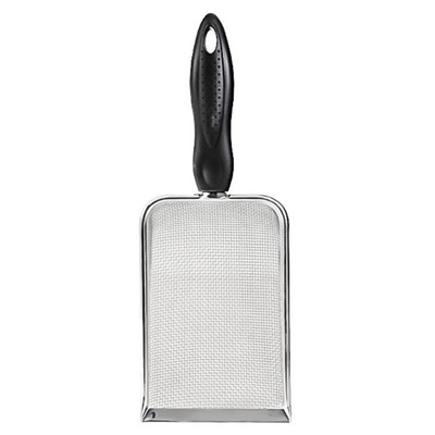 Roplių kaušeliai terariumo patalynės substrato smėlio sijotuvas nerūdijančio plieno smulkaus tinklelio mažo naminių gyvūnėlių narvelio valymo kastuvas