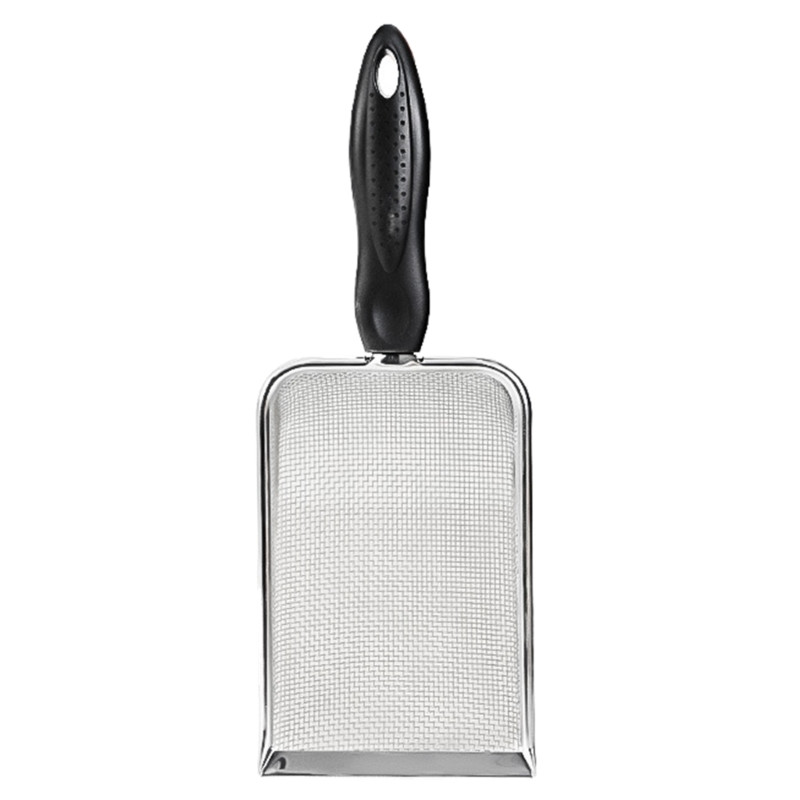 Roplių kaušeliai terariumo patalynės substrato smėlio sijotuvas nerūdijančio plieno smulkaus tinklelio mažo naminių gyvūnėlių narvelio valymo kastuvas