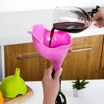 Εργαλείο διανομής υγρού νερού κρασιού για σάλτσα σόγιας πολλαπλών χρήσεων 1 ΤΕΜ Cute Elephant Plastic Funnel Kitchen
