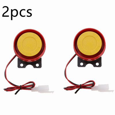 Nova 12V motociklistička truba Moto truba Crvena glasna Moped Dirt Bike Električno vozilo Skuter Zračne trube Motorbike Klasična truba