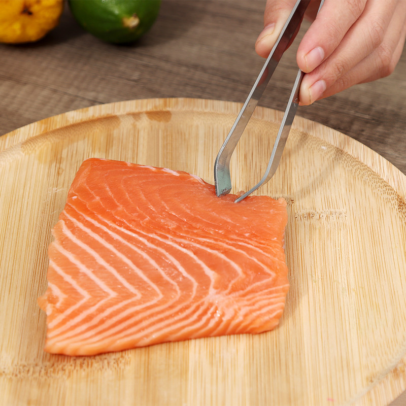 1 buc. Pensete plate pentru pește pentru îndepărtarea oaselor. Pensetă din oțel inoxidabil pentru pescuit.