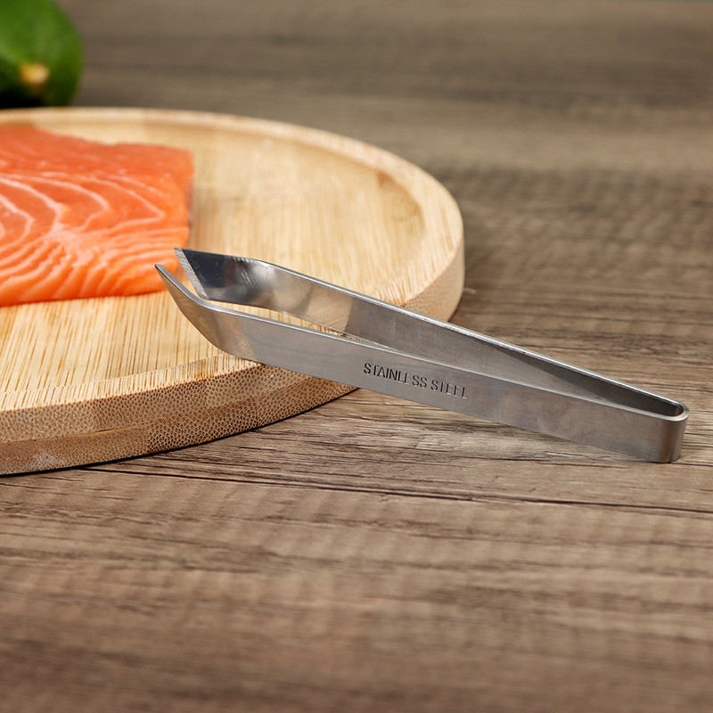 1 buc. Pensete plate pentru pește pentru îndepărtarea oaselor. Pensetă din oțel inoxidabil pentru pescuit.