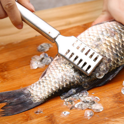 Perie pentru piele de pește pentru răzuit cântare de pescuit, perie, răzătoare, unelte de bucătărie, îndepărtare rapidă, cuțit de pește, cuțit de curățare, unelte pentru fructe de mare