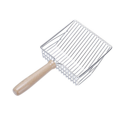 Didelio dydžio nerūdijančio plieno kačių kraiko kastuvas Kačių mėšlo kastuvas Roplių smėlio kastuvas tinklelis mėšlo šaukštas naminių gyvūnėlių valymo įrankiai