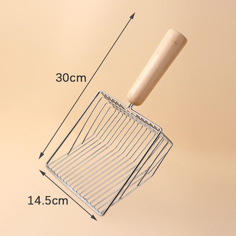 Didelio dydžio nerūdijančio plieno kačių kraiko kastuvas Kačių mėšlo kastuvas Roplių smėlio kastuvas tinklelis mėšlo šaukštas naminių gyvūnėlių valymo įrankiai