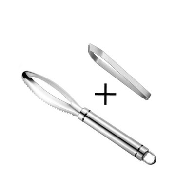 Nerūdijančios žuvies žvynai Gramdymo tarkas Greitas valiklis Nuimkite odos šepetėlį Valymas Lukštenas grandiklis kaulo žvyneliais Žnyplės pincetas įrankis