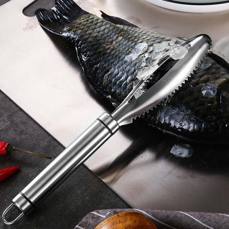 Nerūdijančios žuvies žvynai Gramdymo tarkas Greitas valiklis Nuimkite odos šepetėlį Valymas Lukštenas grandiklis kaulo žvyneliais Žnyplės pincetas įrankis