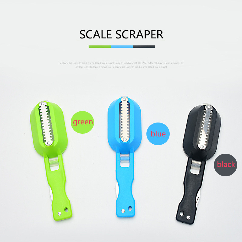 Perie pentru piele de pește Îndepărtare rapidă Racletă de solzi de pește Instrument de rindeau Scaler de pește Cuțit de pescuit Instrumente de curățare Accesorii pentru gătit în bucătărie