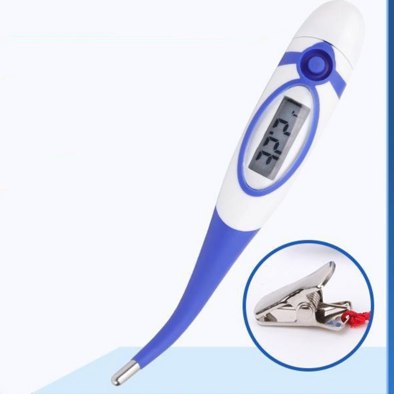 Profesionalus LED ūkio elektroninis termometras, minkšta galvutė, vandeniui atspari veterinarinė įranga, saugus naminiams gyvūnėliams greitas medicininis įrankis
