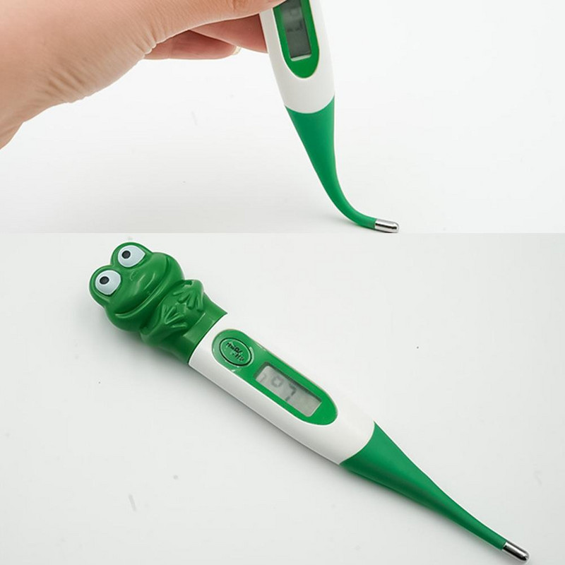 Veterinarinis elektroninis termometras LCD ekranas Minkštos galvos termometras su NTC jutikliu kiaulių šunų galvijai avis katė