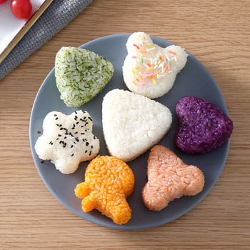 Σετ σχήματος κινουμένων σχεδίων Rice Ball Set Roll Sushi Mold Rice Ball Rice Ball Bento Press Mold Ιαπωνικά DIY Εργαλεία Αξεσουάρ κουζίνας