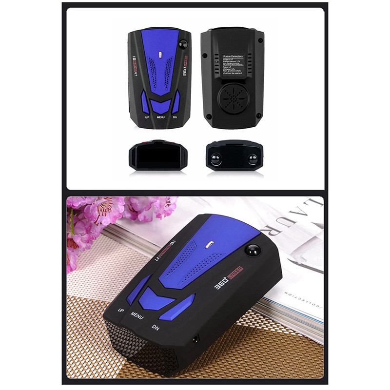 Automobilio radaro spidometras Plastikinis radaro detektorius 12V įvairiakryptis LED ekranas Elektroninis šuns spidometras