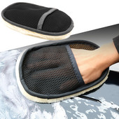 Mănuși din lână pentru curățarea caroseriei mașinii Mănuși moi pentru spălat mașină Perie de lustruit vopsea Mănuși din burete din microfibră Instrumente de îngrijire auto