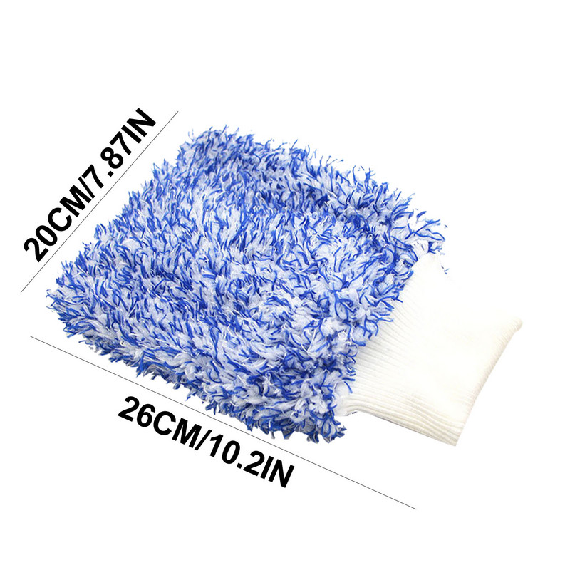 Γάντια πλυσίματος αυτοκινήτου Microfiber διπλής όψης χωρίς γρατσουνιές Γάντια πλυσίματος μικροϊνών χωρίς χνούδι Γάντια πλυσίματος και πετσέτες μικροϊνών αυτοκινήτου