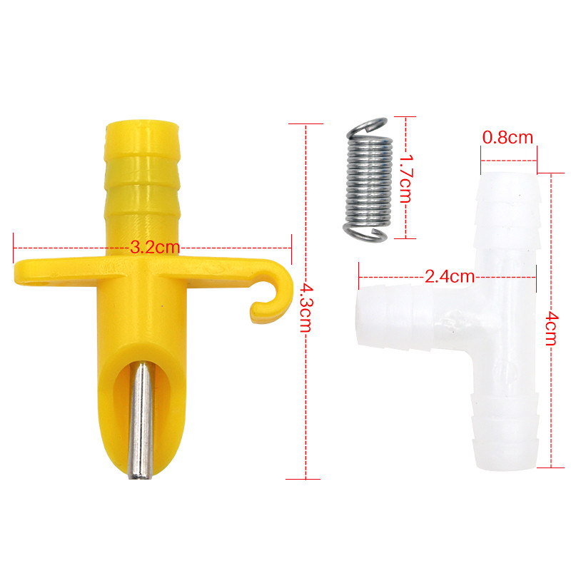 10 seturi de băut automat pentru iepure de apă, iepure, șoarece, mamelon, adăpator de apă pentru rozătoare, pentru animale de fermă de păsări
