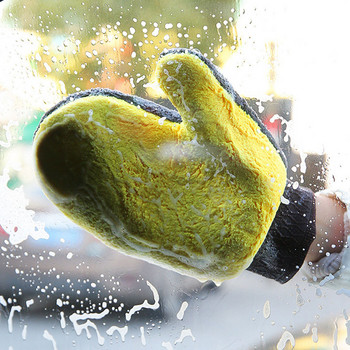 Διπλής όψης Coral Velvet Thickened Super Absorbent Cleaning Gloves Εργαλεία καθαρισμού αυτοκινήτου Universal εσωτερικό αυτοκινήτου Clear Paint Finish