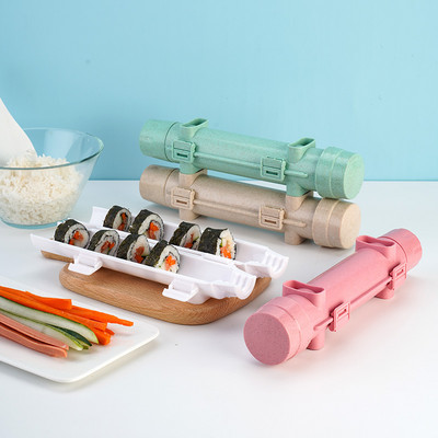 Sushi Maker Mucegai de uz casnic Cilindric Orez Legume Carne Instrument de rulare Bucătărie DIY Sushi Maker Instrument Sushi