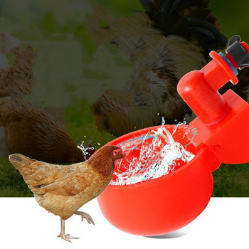 Κοτόπουλο Drinking Cup Automatic Drinker Chicken Feeder Πλαστικό Poultry Waterer Τροφοδότης πόσιμου νερού για νεοσσούς Duck Goose Quail