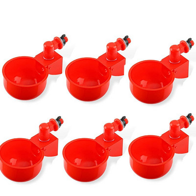 Vistas dzeramā krūze Automātiskā dzērāja Vistas barotava Plastmasas mājputnu dzirdinātāja Dzeramā ūdens padeve cāļiem Pīļu zosu paipalu