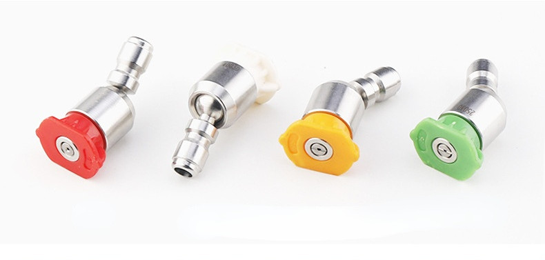 360 de grade 1/4" din oțel inoxidabil 4000 Psi cu conectare rapidă pulverizare de înaltă presiune 0 15 25 40 de grade duză Accesorii pentru spălătorie auto