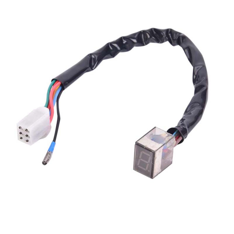 Vânzare fierbinte Universal 1PC 5 viteze Motocicletă LED Indicator digital de viteză Afișaj Motocicletă Senzor manetă de schimbare