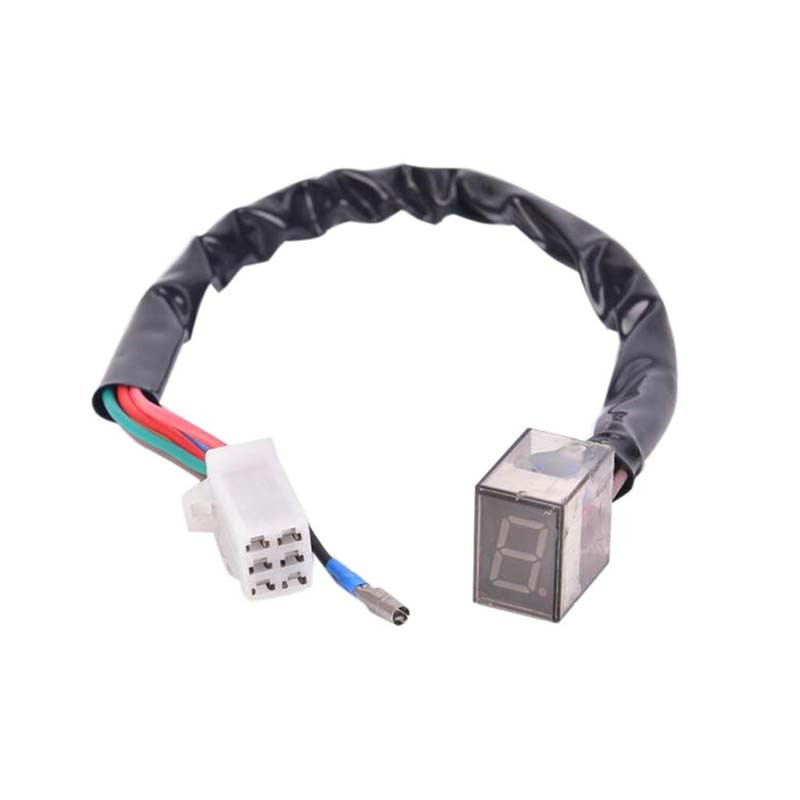 Vânzare fierbinte Universal 1PC 5 viteze Motocicletă LED Indicator digital de viteză Afișaj Motocicletă Senzor manetă de schimbare