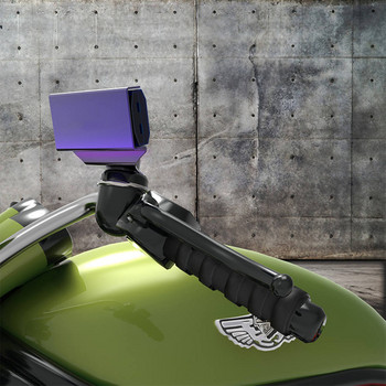 DC12-150V Цифров волтметър Аксесоари за мотоциклети с LED дисплей Водоустойчив тестер за напрежение Батерия Монитор Габарит със скоба