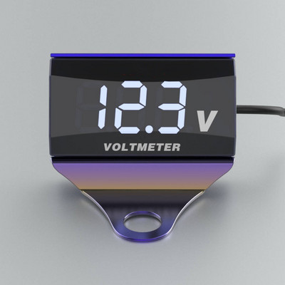 Voltmetru digital DC12-150V Accesorii pentru motociclete cu afișaj LED Tester de tensiune rezistent la apă Indicator de monitorizare a bateriei cu suport