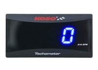 Koso Mini RPM Meter Ψηφιακή τετράγωνη οθόνη LCD Μετρητής ταχύτητας ωρών Ταχόμετρο με βραχίονα