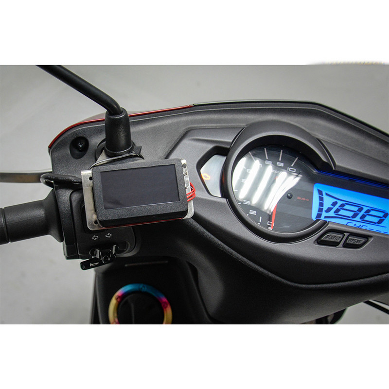 Koso Mini brojilo okretaja u minuti Digitalni kvadratni LCD zaslon Tach mjerač sati Tahometar mjerač s nosačem