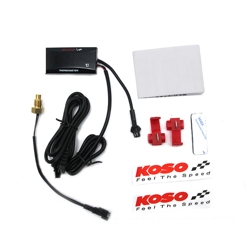 Μετρητής θερμοκρασίας μοτοσικλέτας Προσαρμογέας αισθητήρα μετρητή με αισθητήρα θερμοκρασίας μοτοσικλέτας Ψηφιακό υγρόμετρο θερμόμετρου