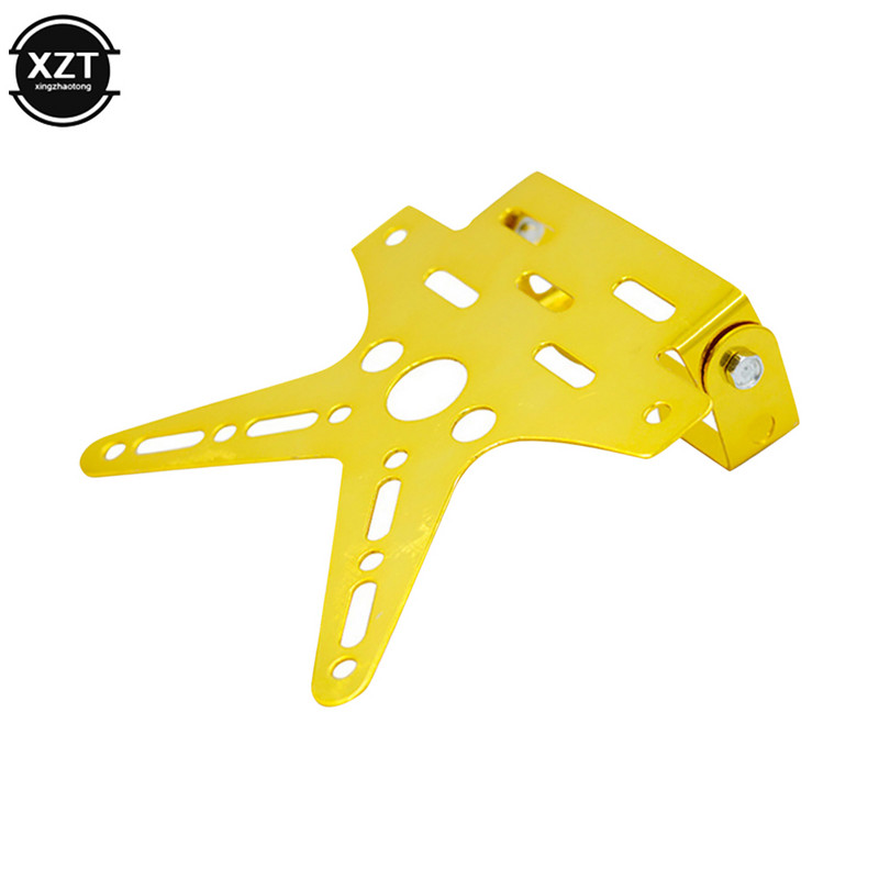 Univerzalni držač registarske pločice za motocikl od legure, montažni nosač, aluminijski prilagođeni poklopac registarske pločice