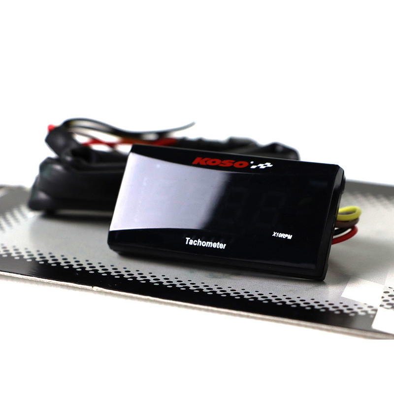 Mini contor RPM KOSO Tahometru Gauge Digital Square LCD Display Motor Tach pentru Honda XMAX CB500X Racing Motocicletă Universal