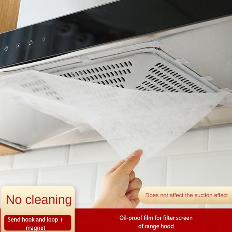 Aliejų sugerianti medvilnė virtuvės greitas valymas nuo alyvos filtro be pjovimo su 8 kabliais Namų prietaisas alyvą sugeriantis popierius