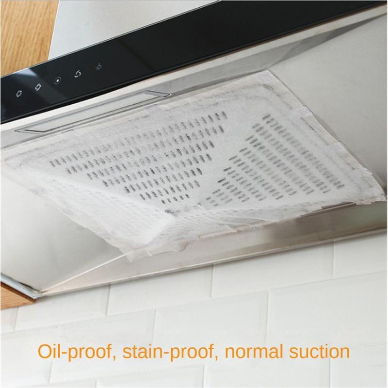 Aliejų sugerianti medvilnė virtuvės greitas valymas nuo alyvos filtro be pjovimo su 8 kabliais Namų prietaisas alyvą sugeriantis popierius