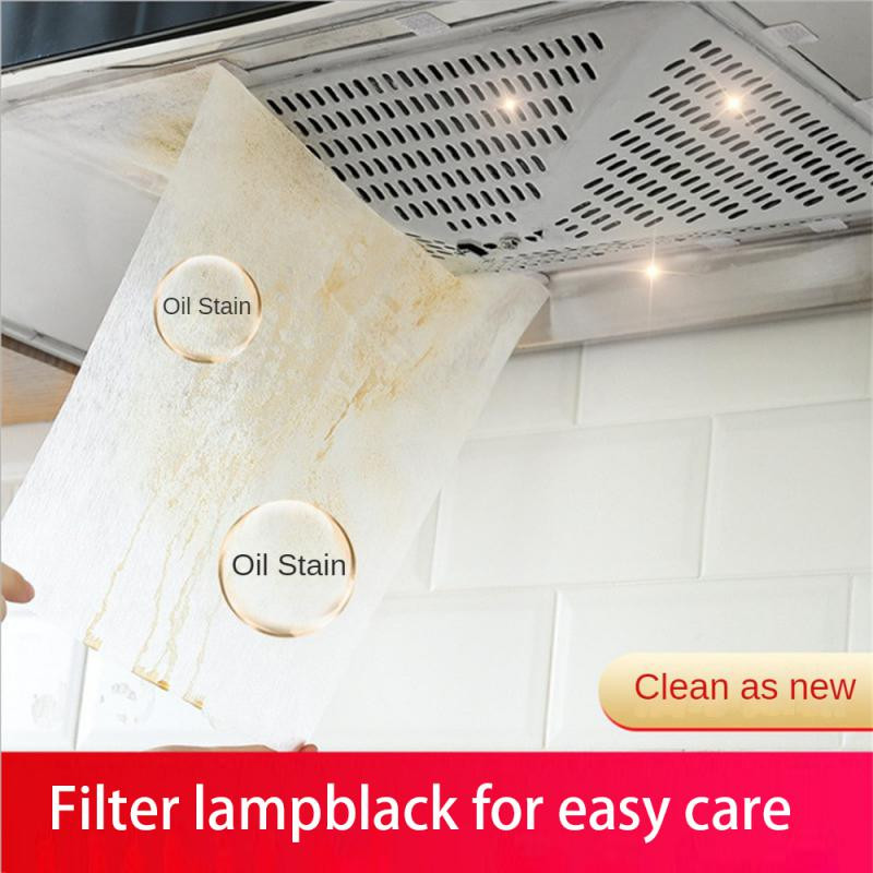 Aliejų sugerianti medvilnė virtuvės greitas valymas nuo alyvos filtro be pjovimo su 8 kabliais Namų prietaisas alyvą sugeriantis popierius