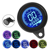LED LCD Indicator tahometru Contor combustibil Motocicletă Vitezometru digital Universal Retro LCD Odometru Scooter ATV Contor