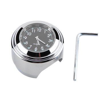 Универсален водоустойчив часовник за монтиране на кормилото на мотоциклет, часовник, кварцов часовник, алуминиев светещ часовник за Honda Yamaha SUZUK
