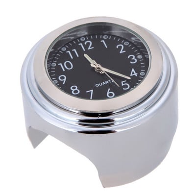 Ceas universal, rezistent la apă, pe ghidon, pentru motocicletă, ceas cu quartz, ceas luminos din aluminiu, pentru Honda Yamaha SUZUK