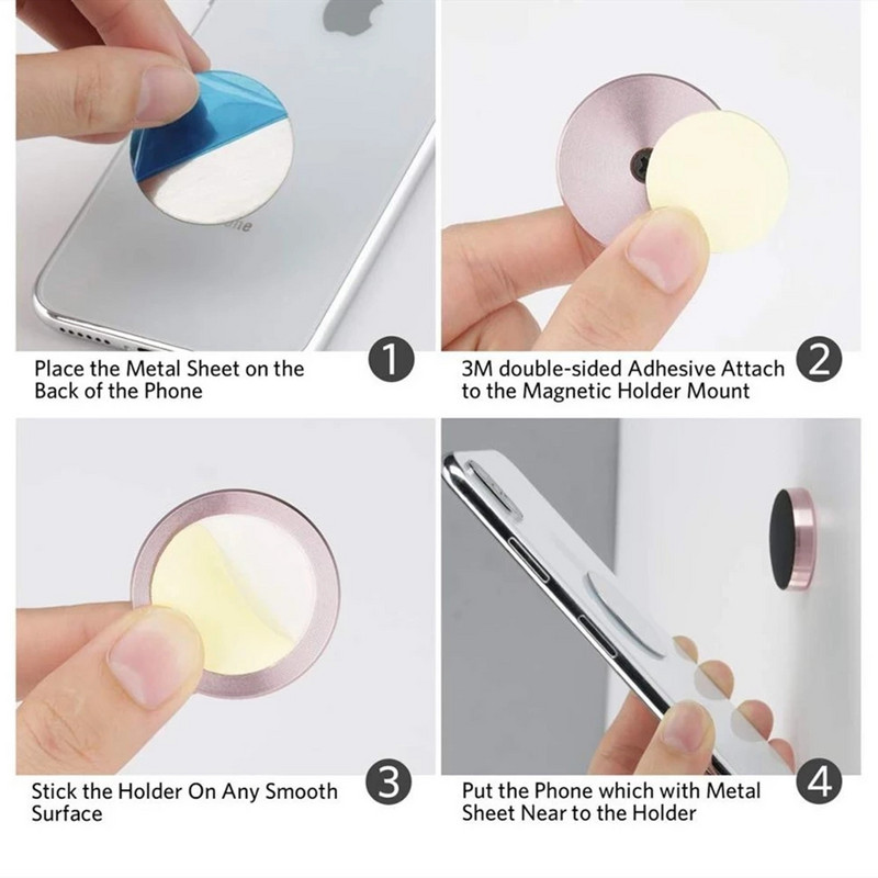 Magnetski držač za telefon u automobilu, stalak u automobilu za iPhone 14 13 12 11 XR Pro Huawei, mobilni zidni noćni ormarić s magnetskom montažom, podrška za GPS